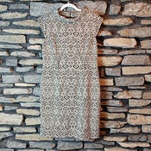 Jessica H tribal print midi dress sz 14